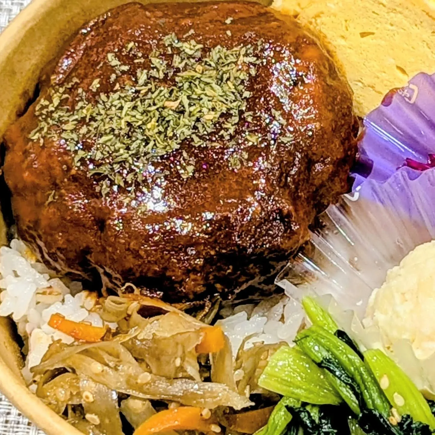 ハンバーグ弁当のご紹介です🍱