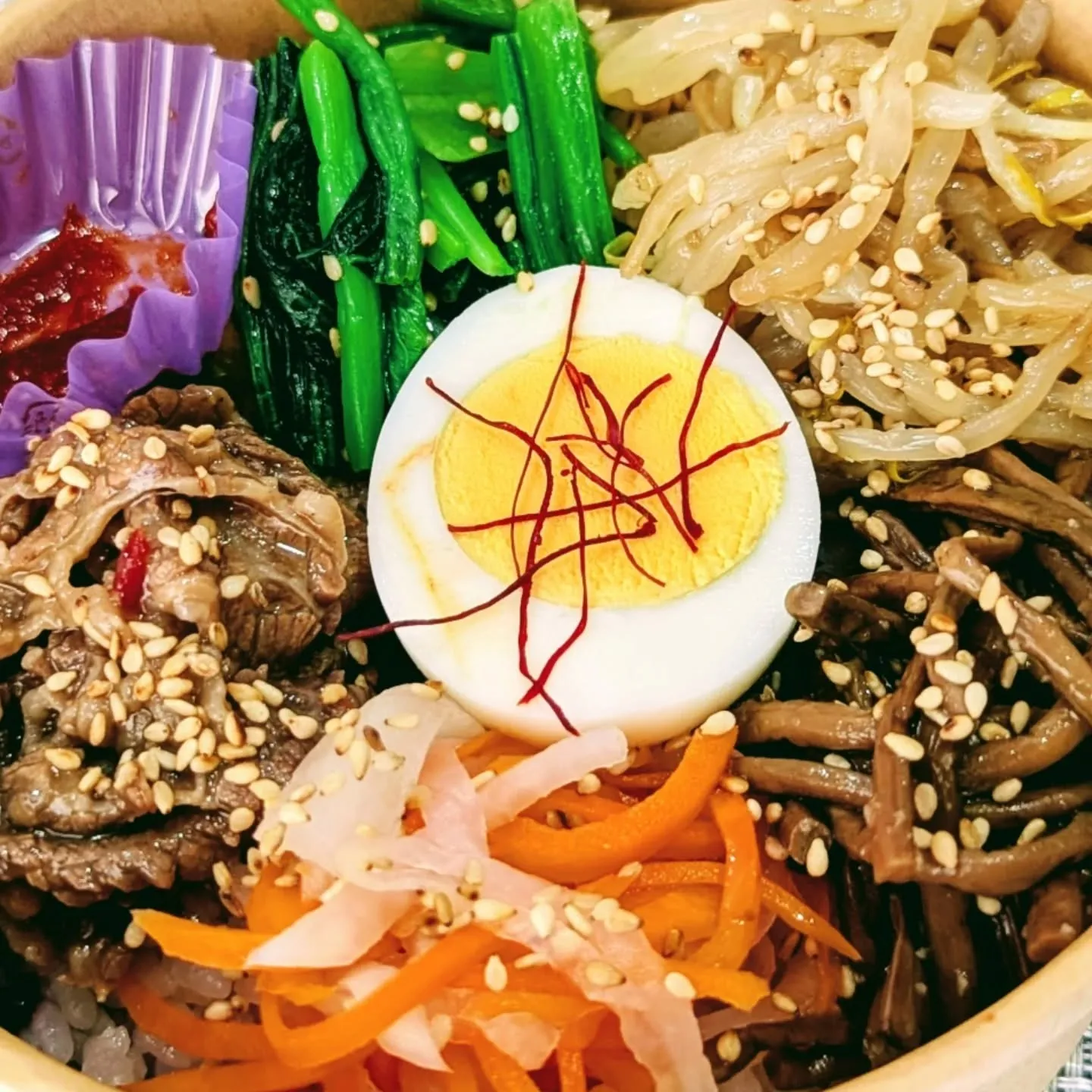 ピビンパは、８の付く平日限定のメニュー